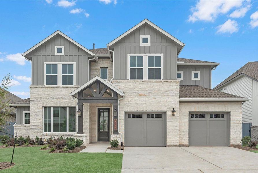 MOVE IN READY! Westin Homes NEW Construction (Preston III, Elevation BF) Two story. 4 bedrooms. 3.5 baths. Green grass added to enhance photo. MOVE IN READY! Westin Homes NEW Construction (Preston III, Elevation BF) Two story. 4 bedrooms. 3.5 baths. Green grass added to enhance photo.