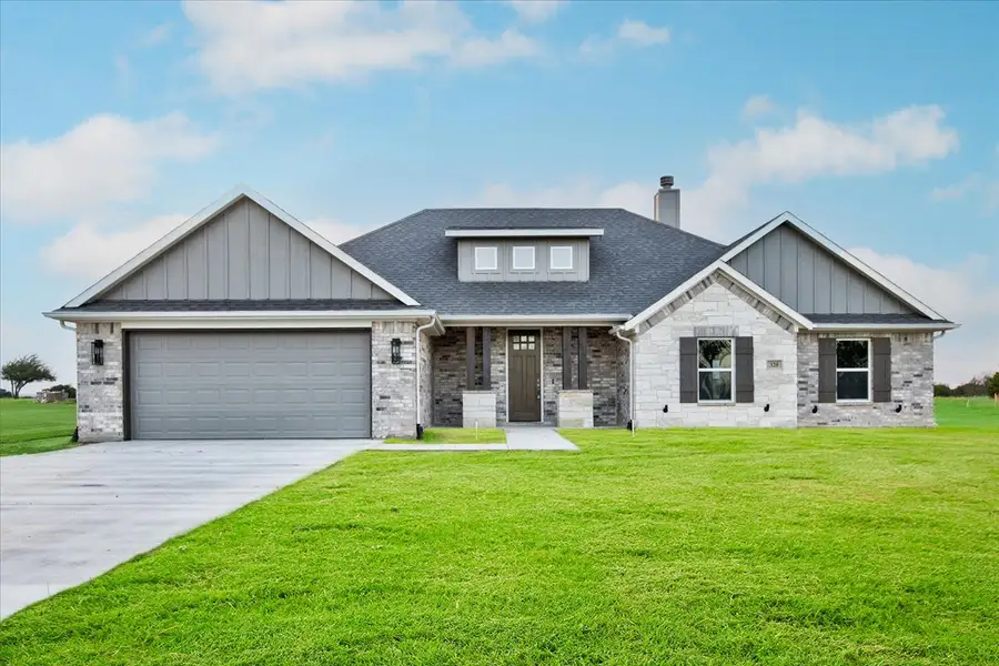 Representative exterior photo of a completed home built from the The Renner by Doug Parr Custom Homes in Honeysuckle Ranch, Paradise, TX (Image 1). Representative exterior photo of a completed home built from the The Renner by Doug Parr Custom Homes in Honeysuckle Ranch, Paradise, TX (Image 1).