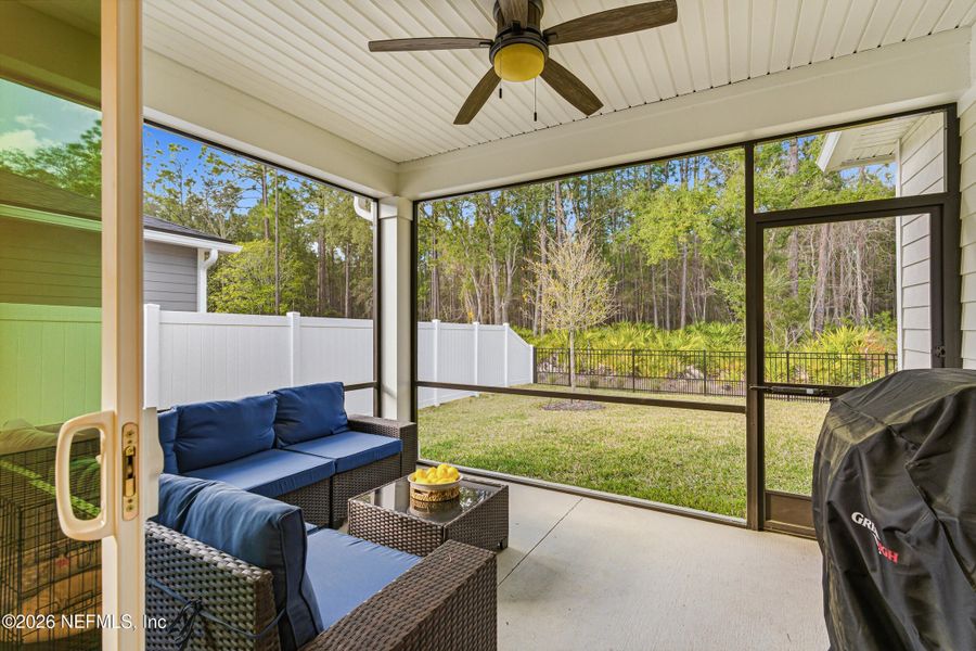 Exterior details and patio area of a home in RiverTown, St. Johns (Image 3).