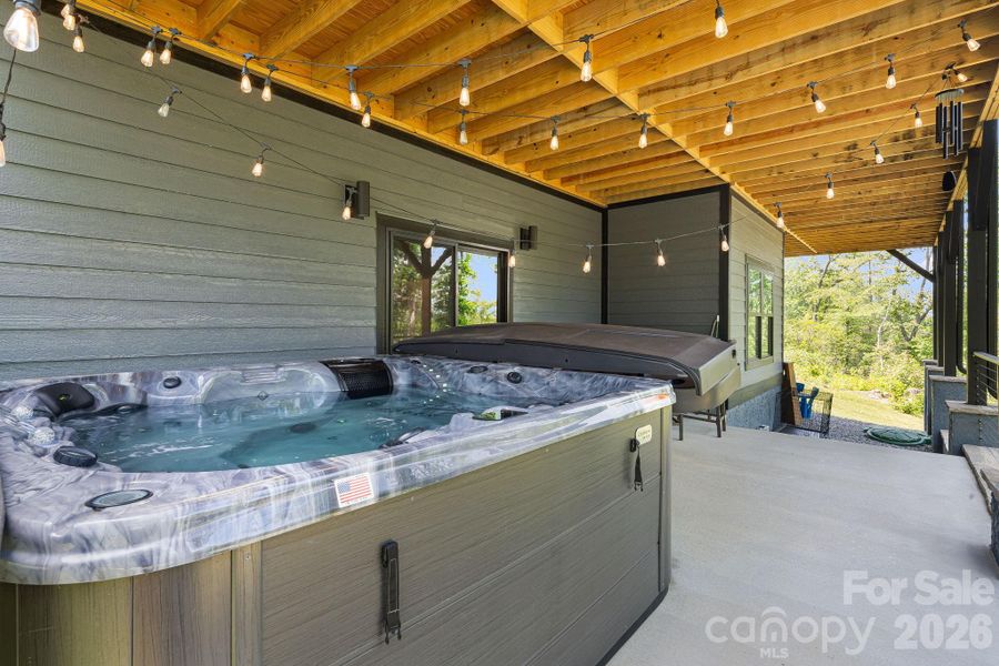 Exterior details and patio area of a home in , Hendersonville (Image 30).