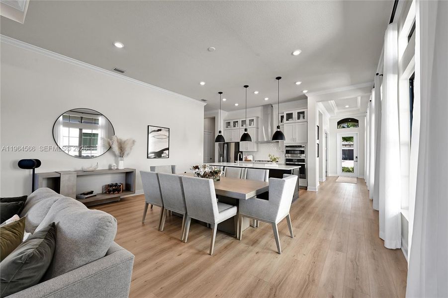 Furnished interior view inside a new home in , Parkland (Image 8).