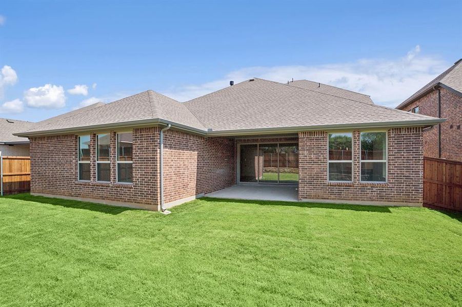 Exterior details and patio area of a home in Sterling Greene, Arlington (Image 22). Exterior details and patio area of a home in Sterling Greene, Arlington (Image 22).