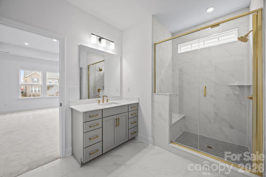 Furnished interior view inside a new home in The River District Townhomes, Charlotte (Image 6).