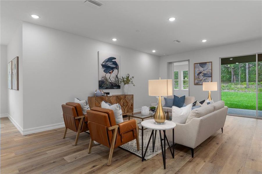 Furnished interior view inside a new home in Pine Ridge Estates, Beverly Hills (Image 6).