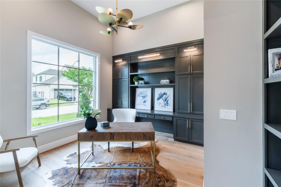 Furnished interior view inside a new home in , Spring (Image 5). Furnished interior view inside a new home in , Spring (Image 5).