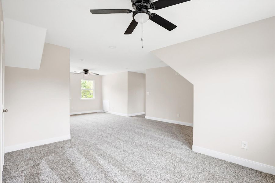 Upstairs game room view.