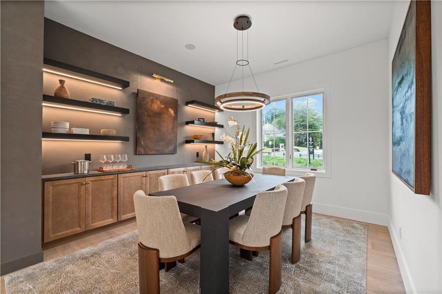 Furnished interior view inside a new home in , Marietta (Image 40).