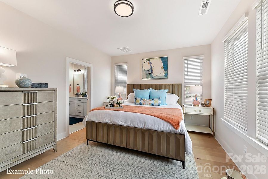 Furnished interior view inside a new home in North End Terraces, Charlotte (Image 7).
