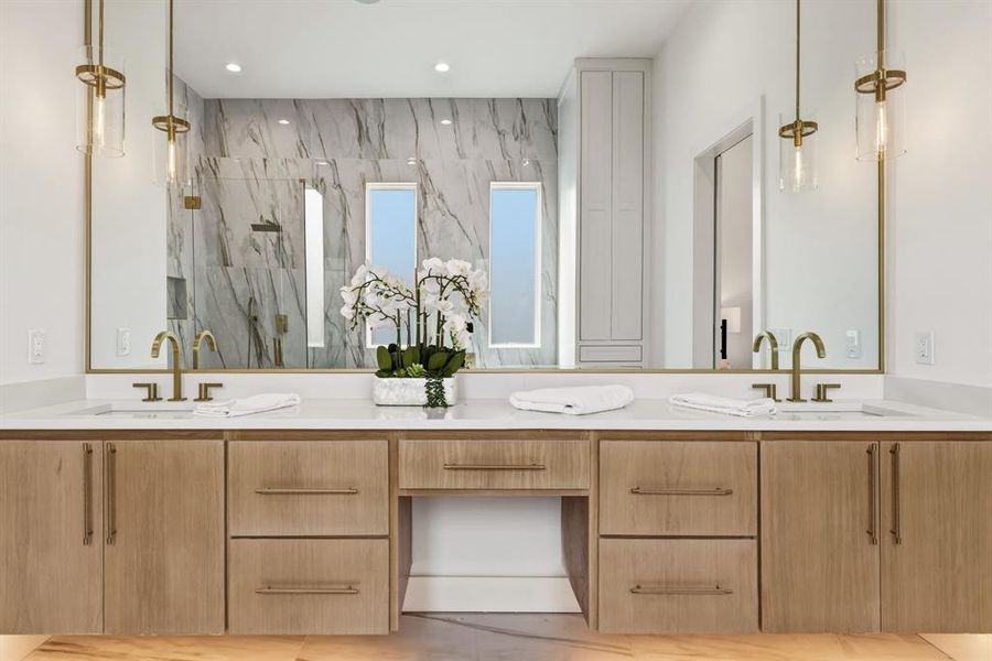 Furnished interior view inside a new home in , Dallas (Image 16).