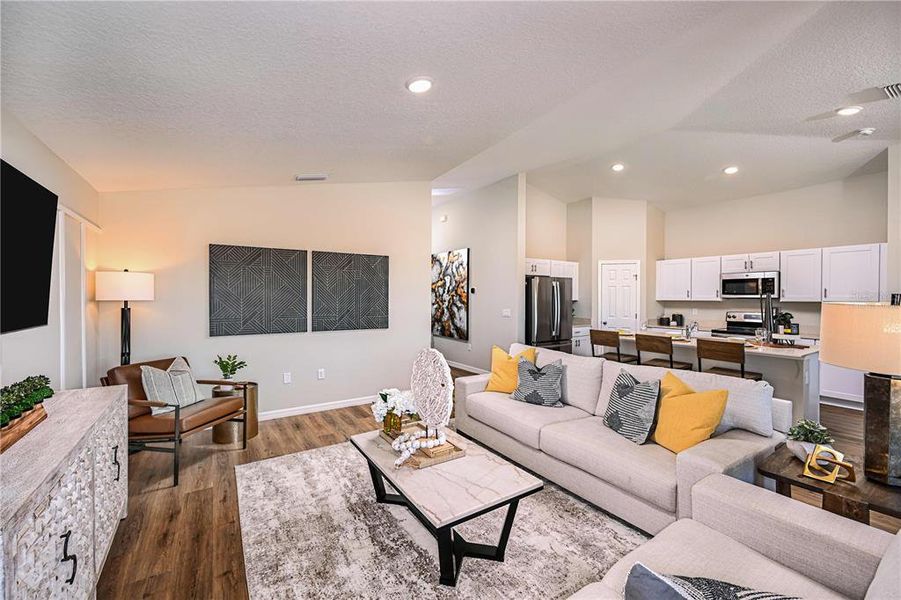 Furnished interior view inside a new home in Two Rivers, Zephyrhills (Image 17). Furnished interior view inside a new home in Two Rivers, Zephyrhills (Image 17).