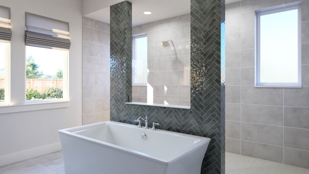 Representative furnished interior of a home built from the Stella by Southgate Homes in Eliana, McKinney (Image 16).