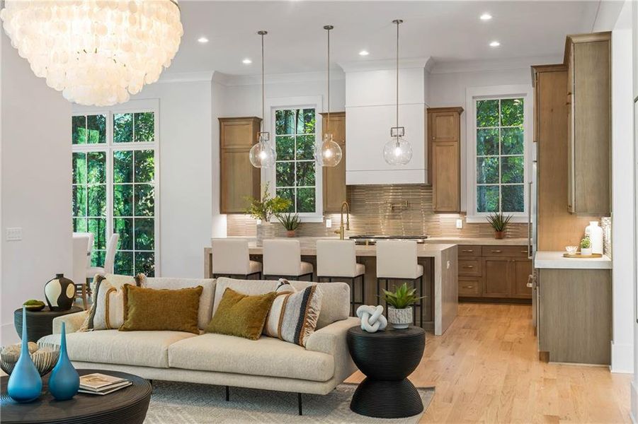 Furnished interior view inside a new home in , Marietta (Image 32).