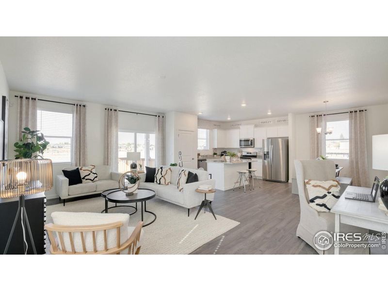 Furnished interior view inside a new home in Prairie Song, Windsor (Image 8).