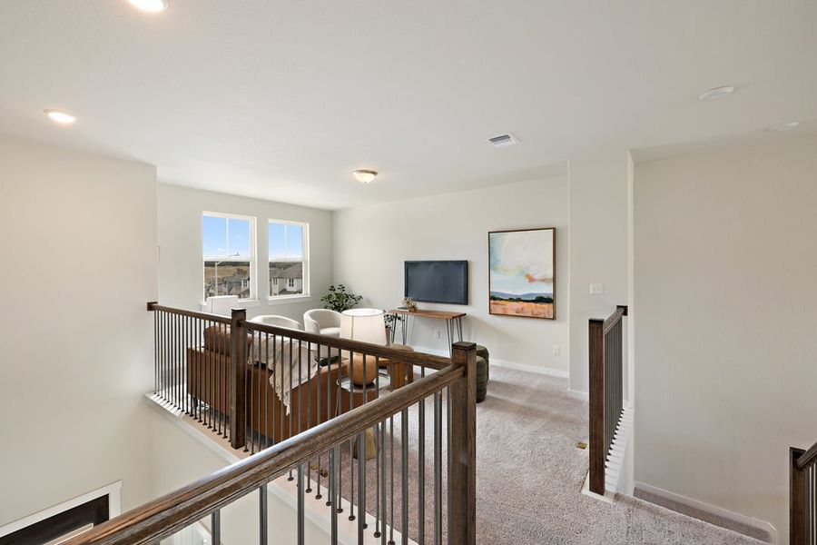 Furnished interior view inside a new home in Park Collection at Lariat, Liberty Hill (Image 22).