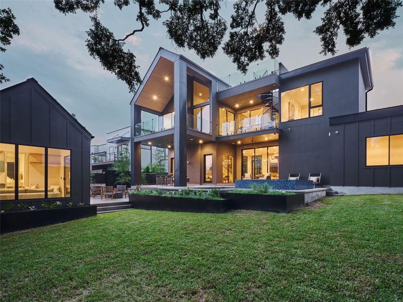 Exterior details and patio area of a home in , Austin (Image 30). Exterior details and patio area of a home in , Austin (Image 30).