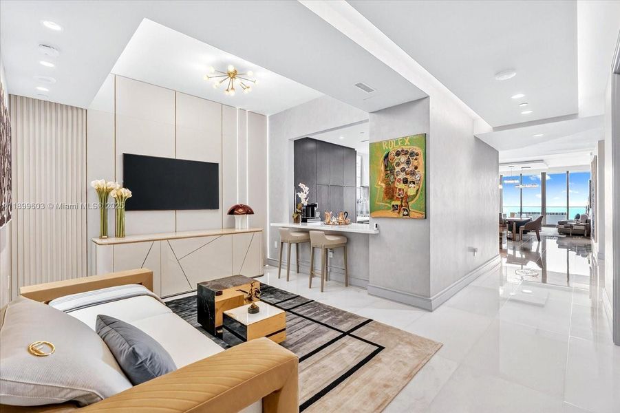 Furnished interior view inside a new home in The Estates at Acqualina, Sunny Isles Beach (Image 6).