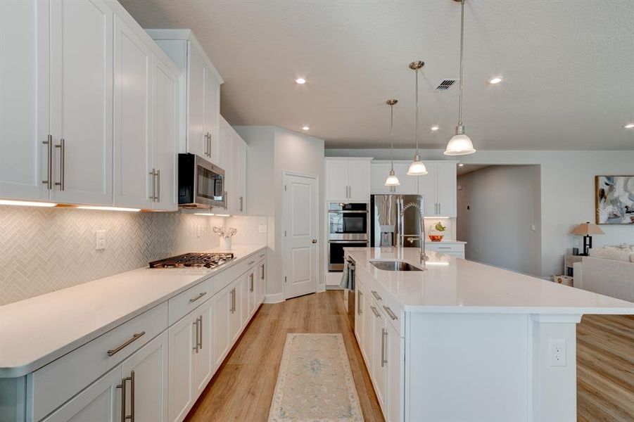 Furnished interior view inside a new home in Copper Creek, New Smyrna Beach (Image 41). Furnished interior view inside a new home in Copper Creek, New Smyrna Beach (Image 41).