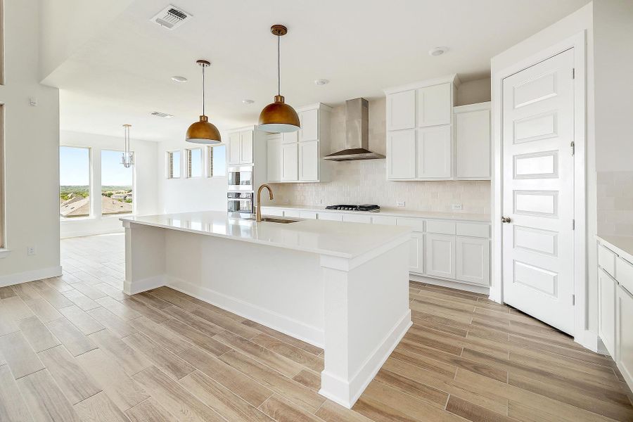 Furnished interior view inside a new home in Lakeside at Tessera - 50', Lago Vista (Image 5).