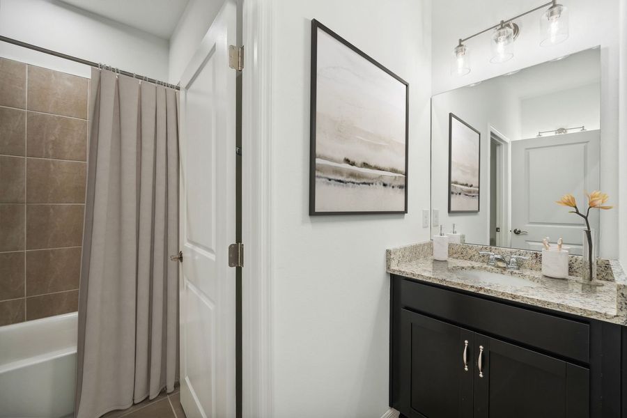 Secondary Bathroom at The Seaton at Sunset Lakes Estates