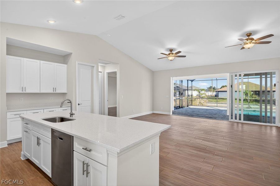 Furnished interior view inside a new home in Cape Coral, Cape Coral (Image 8). Furnished interior view inside a new home in Cape Coral, Cape Coral (Image 8).