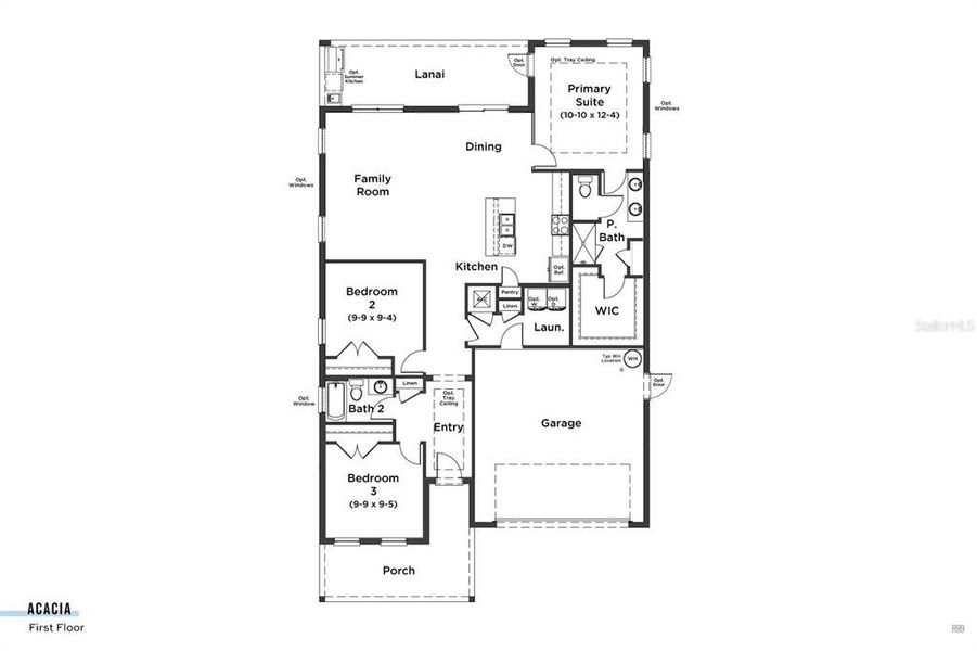 2D floor plan layout of this home in Lakeside at Satilla, St. Cloud, FL (Image 3). 2D floor plan layout of this home in Lakeside at Satilla, St. Cloud, FL (Image 3).