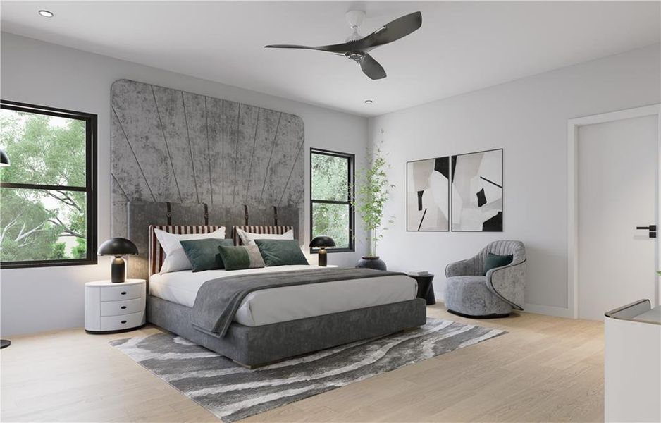 Furnished interior view inside a new home in , Sugar Hill (Image 32).