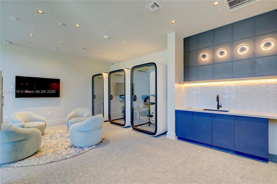 Furnished interior view inside a new home in , Miami Beach (Image 9).