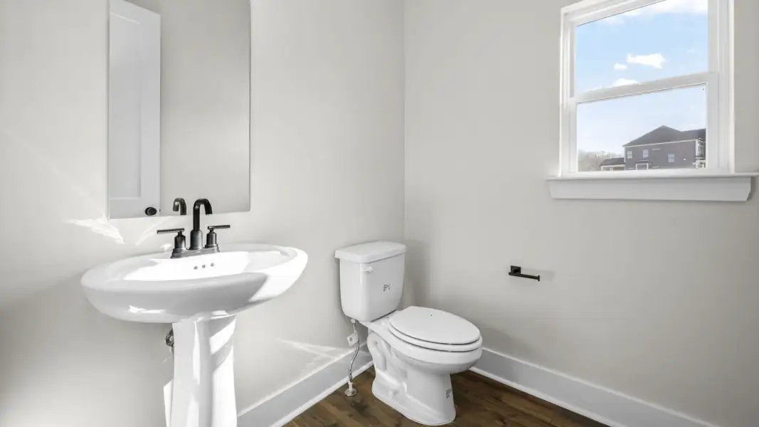 Downstairs powder room