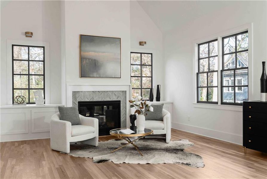 Furnished interior view inside a new home in , Atlanta (Image 8).