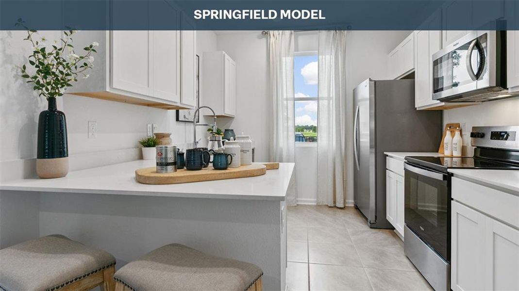Furnished interior view inside a new home in Cordera Townhomes, St. Augustine (Image 17).
