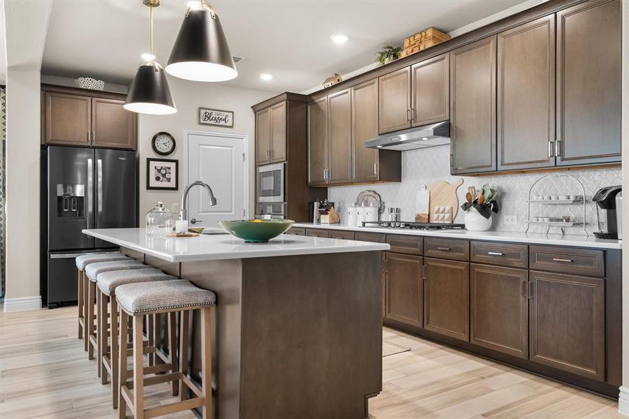 Furnished interior view inside a new home in Robson Ranch Texas, Denton (Image 29).