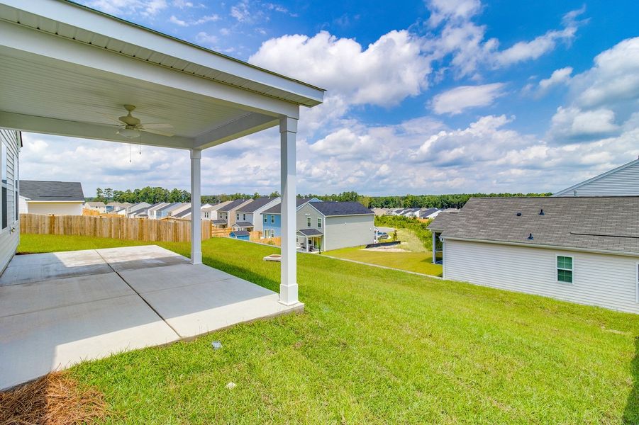 Exterior details and patio area of a home in Ellington, Elgin (Image 22).