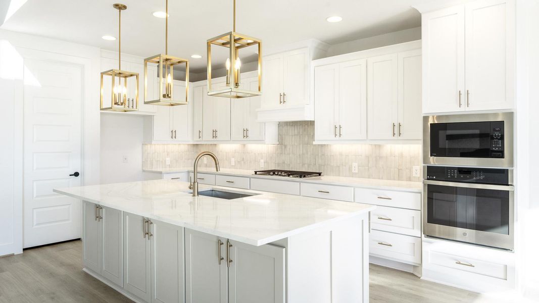 Furnished interior view inside a new home in Easton Park 60', Austin (Image 5).