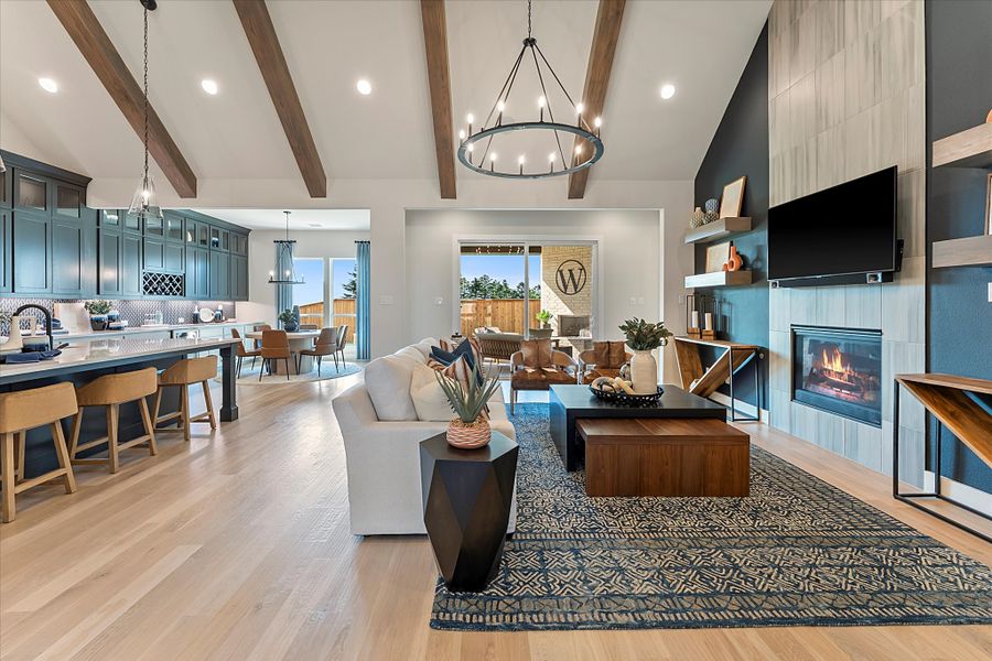 Furnished interior view inside a new home in Estates at Rockhill, Frisco (Image 5).