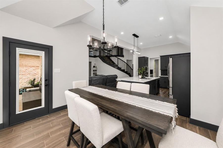 Furnished interior view inside a new home in , Little Elm (Image 5).