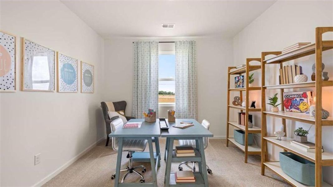Furnished interior view inside a new home in The Preserve at Agricultural Village, Perry (Image 29).
