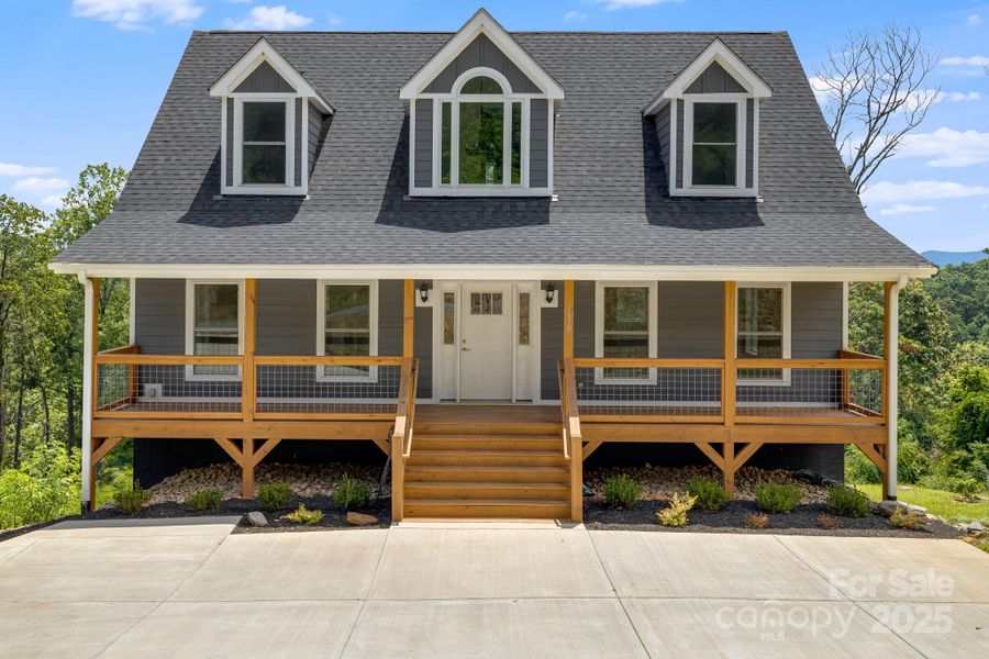 Front exterior of a new home in , Asheville, NC, highlighting curb appeal (Image 22).