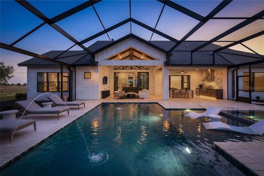 Exterior details and patio area of a home in , Archer (Image 3).