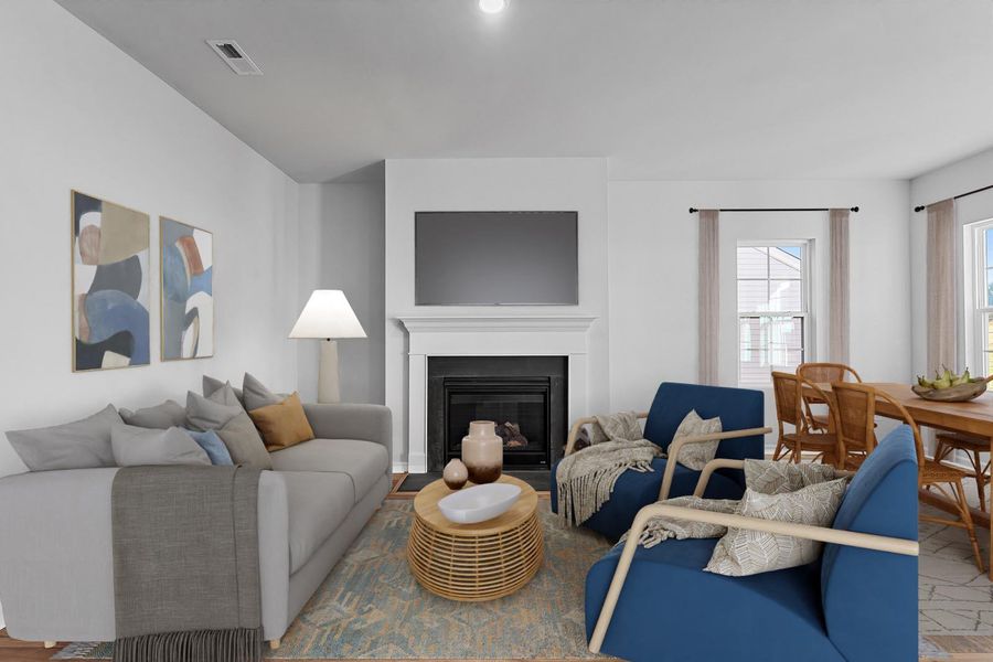 Furnished interior view inside a new home in Six Oaks, Summerville (Image 6).