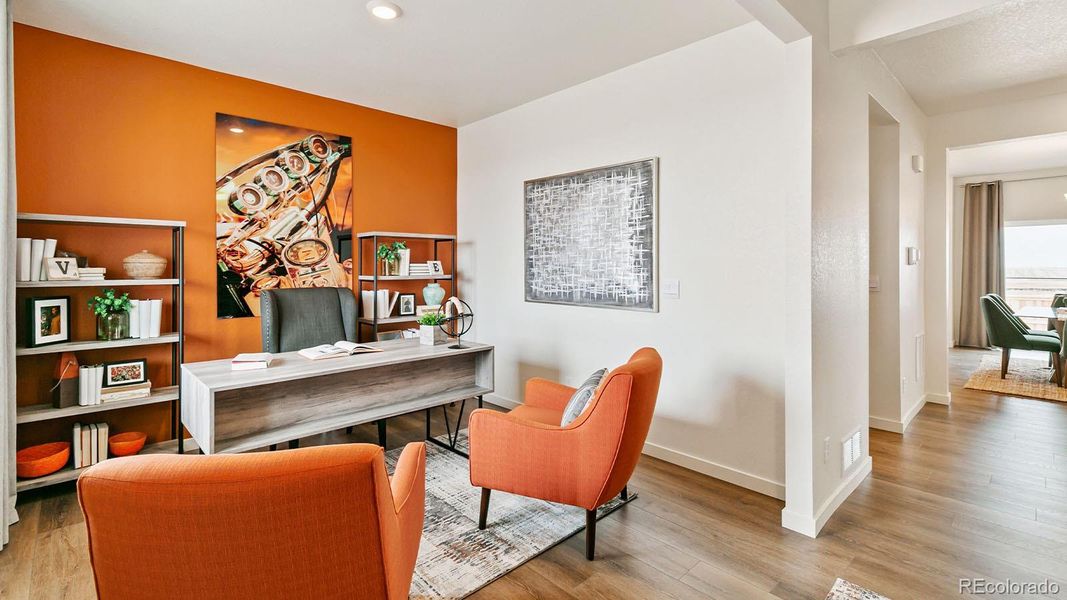 Furnished interior view inside a new home in Vista Meadows, Fort Lupton (Image 21).