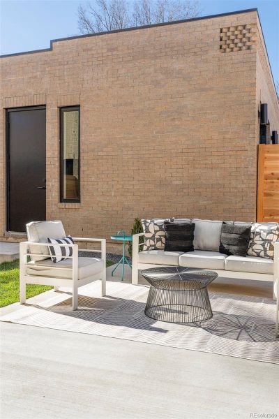 Exterior details and patio area of a home in , Denver (Image 25).