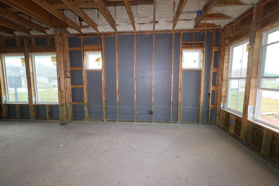 In-progress construction of a new home in Pomona - Grove Row Collection, Manvel, TX (Image 4).