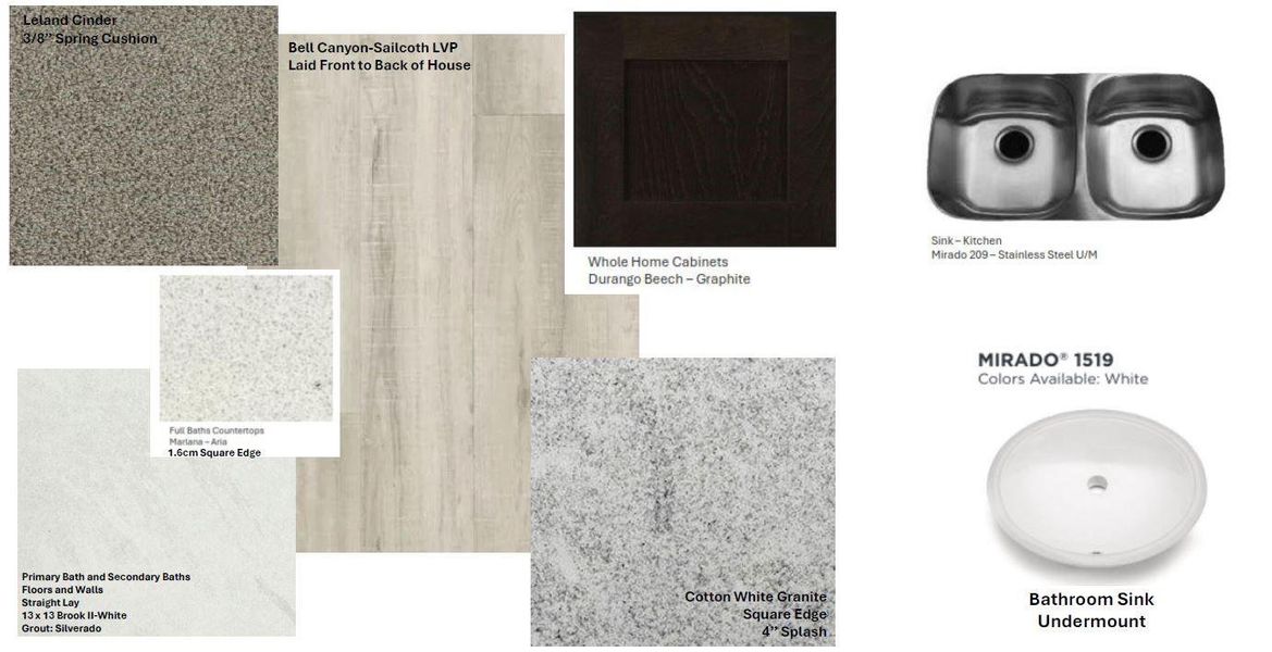 Sample of building materials used in homes in Creekhaven, Rosharon (Image 3).