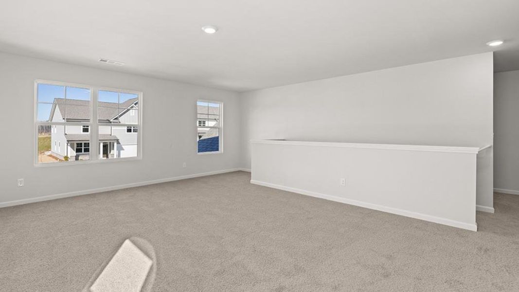 Spacious, unfurnished interior of a new home in Hamptons at Riverwood South, Dallas (Image 44).