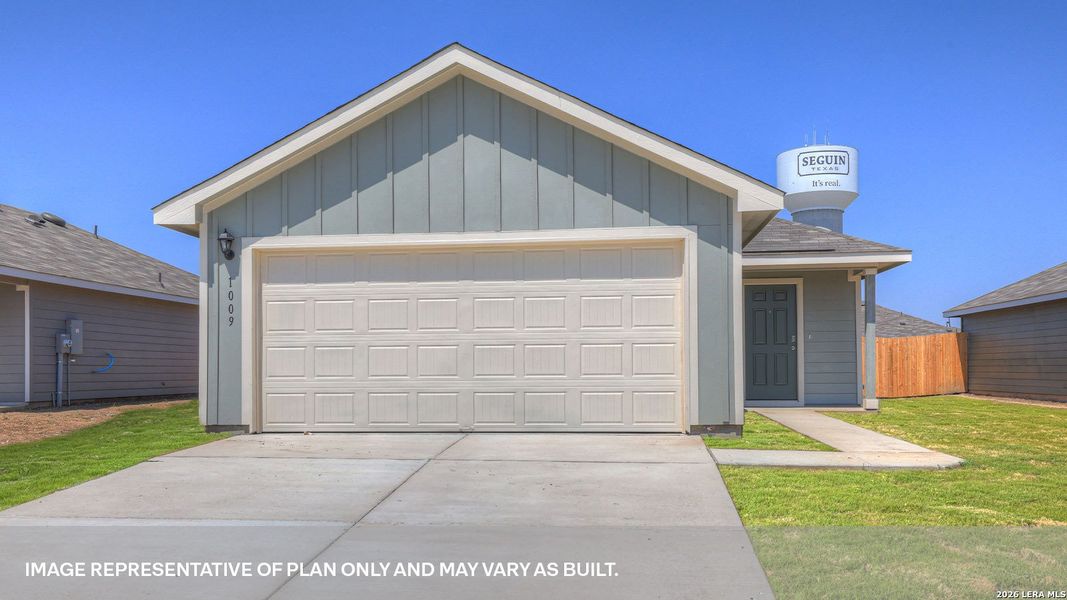 Front exterior of a new home in Bollinger, Maxwell, TX, highlighting curb appeal (Image 1). Front exterior of a new home in Bollinger, Maxwell, TX, highlighting curb appeal (Image 1).