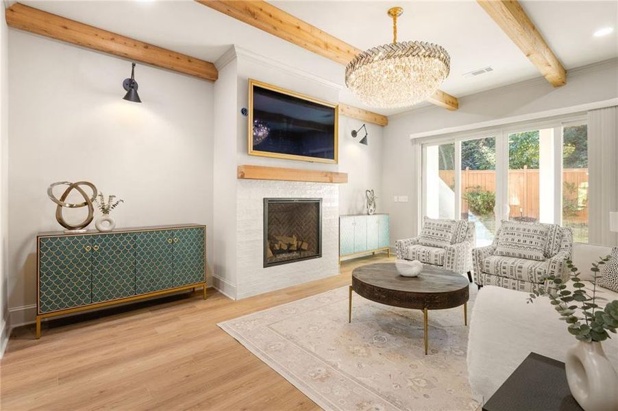 Furnished interior view inside a new home in , Atlanta (Image 10).