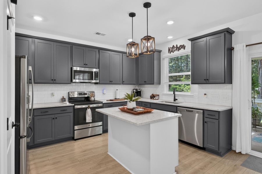 Furnished interior view inside a new home in , Charleston (Image 8).