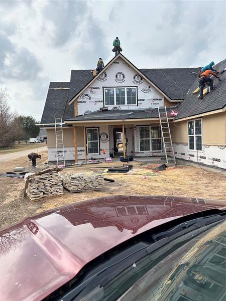 In-progress construction of a new home in , Emory, TX (Image 5).