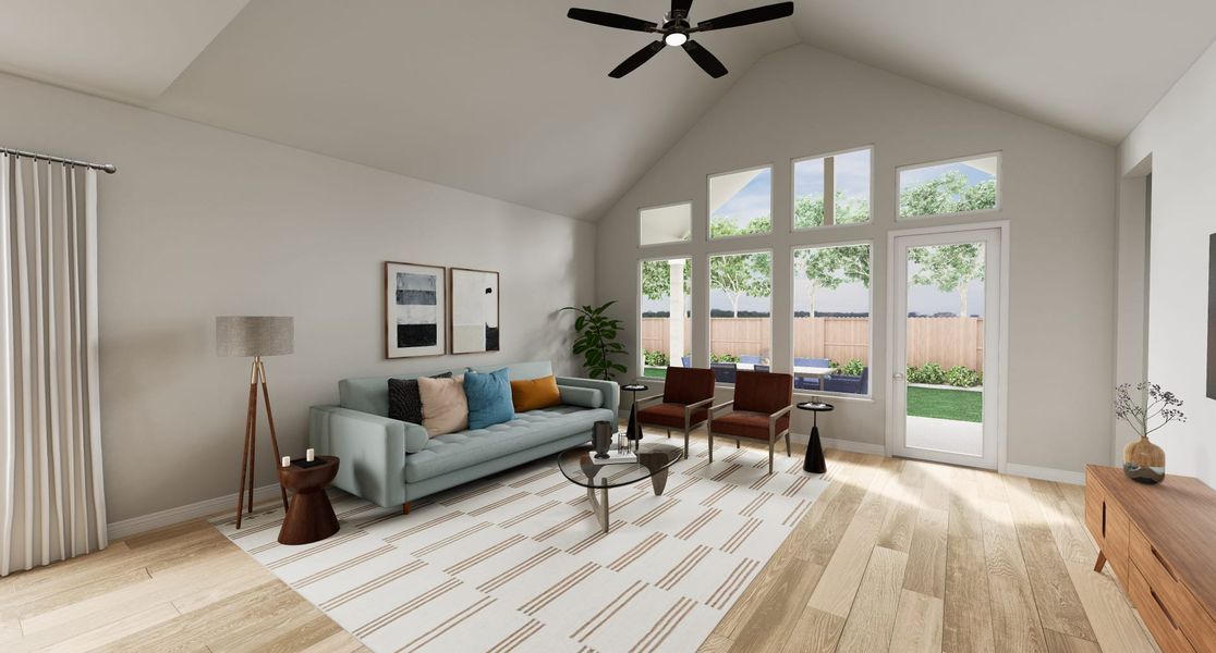 Representative furnished interior of a home built from the Falcon by Tri Pointe Homes in Oakhill Reserve, Tomball (Image 6). Representative furnished interior of a home built from the Falcon by Tri Pointe Homes in Oakhill Reserve, Tomball (Image 6).