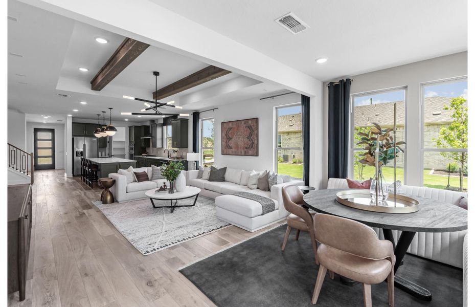 Furnished interior view inside a new home in Del Webb New Braunfels at Veramendi, New Braunfels (Image 3).